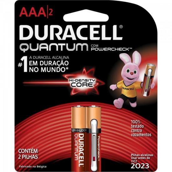 Pilha Quantum AAA C/2 DURACELL por 15,90 à vista no boleto/pix ou parcele em até 1x sem juros. Compre na loja Mundomax!
