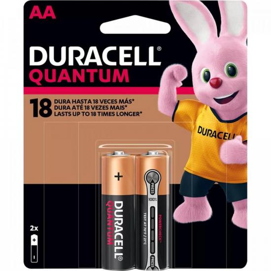 Pilha Quantum AA C/2 DURACELL por 0,00 à vista no boleto/pix ou parcele em até 1x sem juros. Compre na loja Mundomax!