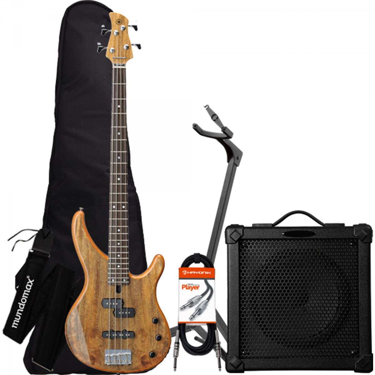 Kit Contrabaixo YAMAHA 4 Cordas TRBX174 EWNT Natural + Cubo +
