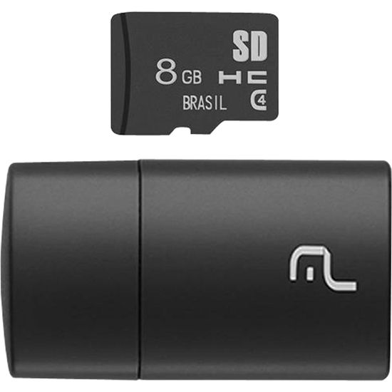 Leitor Multilaser USB Com Cartao SD 8GB por 24,99 à vista no boleto/pix ou parcele em até 1x sem juros. Compre na loja Mundomax!