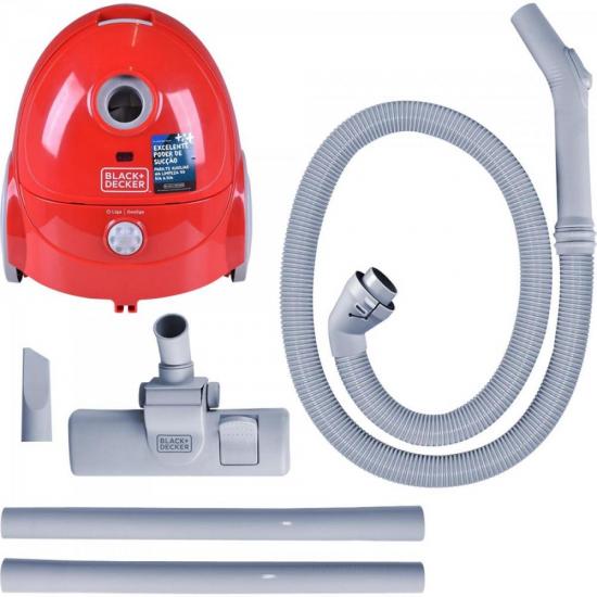 Aspirador de Pó A1-BR 220V Vermelho BLACK DECKER por 0,00 à vista no boleto/pix ou parcele em até 1x sem juros. Compre na loja Mundomax!