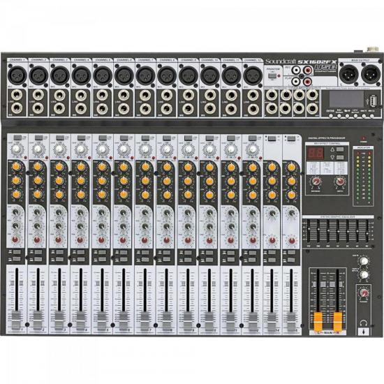 Mesa de Som Soundcraft SX1602FX 16 Canais USB Cinza (67073)