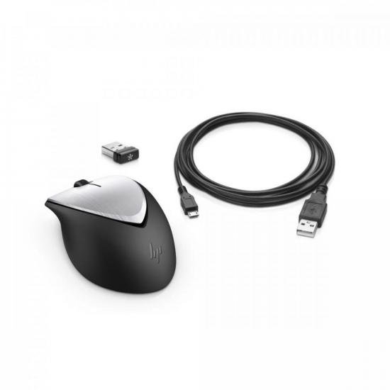 Mouse sem Fio Recarregável Envy 500 2LX92AAABL Prata e Preto HP por 0,00 à vista no boleto/pix ou parcele em até 1x sem juros. Compre na loja Mundomax!