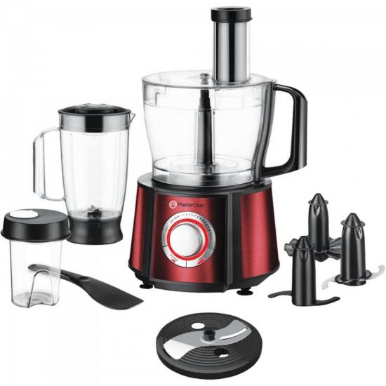 Multiprocessador PR1001V 820W 220V Vermelho MASTERCHEF por 533,90 à vista no boleto/pix ou parcele em até 10x sem juros. Compre na loja Mundomax!