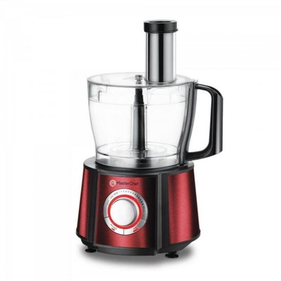 Multiprocessador PR1001V 820W 127V Vermelho MASTER CHEF por 0,00 à vista no boleto/pix ou parcele em até 1x sem juros. Compre na loja Mundomax!