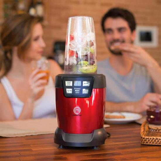 Mini Liquidificador Premium Power Nutri ML3001V 220V Vermelho MASTER por 0,00 à vista no boleto/pix ou parcele em até 1x sem juros. Compre na loja Mundomax!