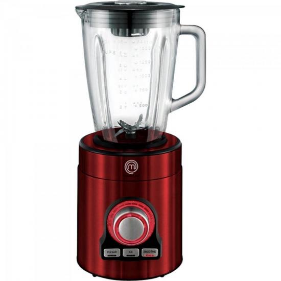 Liquidificador Premium 700W 220V LI3001V Vermelho MASTERCHEF por 0,00 à vista no boleto/pix ou parcele em até 1x sem juros. Compre na loja Mundomax!