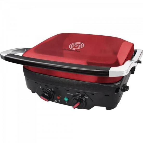 Grill 180° 1650W 220V GR1001V Vermelho MASTERCHEF por 314,90 à vista no boleto/pix ou parcele em até 10x sem juros. Compre na loja Mundomax!