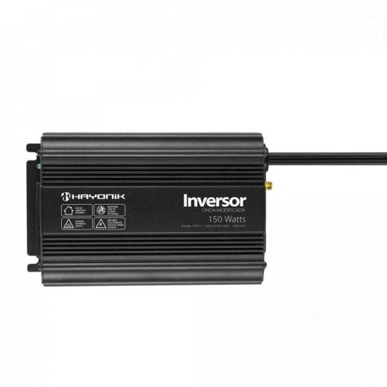 Inversor de Onda Modificada 150W 12VDC/220V PW11-7 HAYONIK por 0,00 à vista no boleto/pix ou parcele em até 1x sem juros. Compre na loja Mundomax!