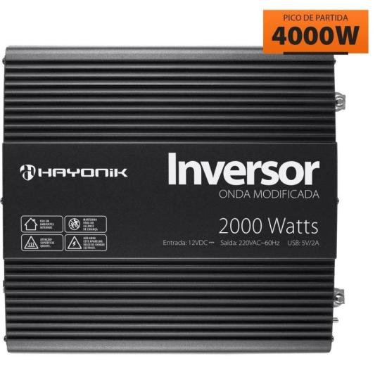Inversor de Onda Modificada 2000W 12Vdc/220V PW11-5 Off Grid Hayonik (67213)