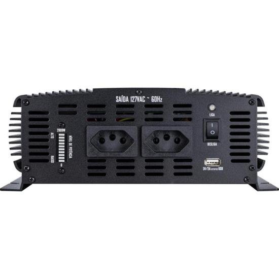 Inversor Automotivo HAYONIK PW21-2 Onda Senoidal 2000W 12Vdc/127V por 2.494,00 à vista no boleto/pix ou parcele em até 12x sem juros. Compre na loja Mundomax!