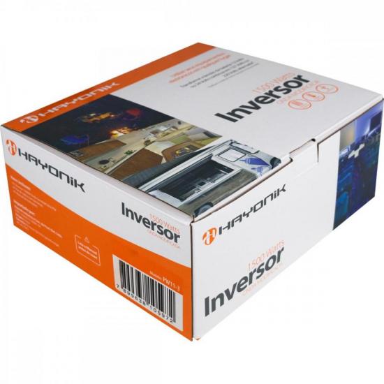 Inversor Automotivo HAYONIK PW12-15 Onda Modificada 1500W 12Vdc/220V por 999,00 à vista no boleto/pix ou parcele em até 10x sem juros. Compre na loja Mundomax!