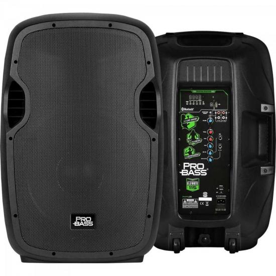 Caixa Acustica Ativa de 15\" em ABS Elevate 115 PRO BASS por 0,00 à vista no boleto/pix ou parcele em até 1x sem juros. Compre na loja Mundomax!