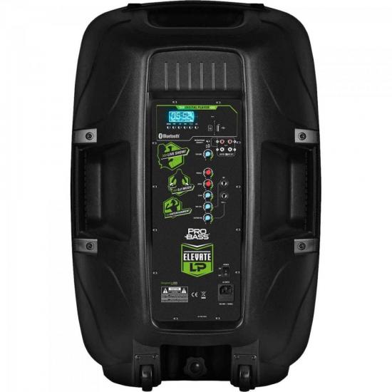 Caixa Acústica Ativa 15\" Pro Bass Elevate SKP por 0,00 à vista no boleto/pix ou parcele em até 1x sem juros. Compre na loja Mundomax!