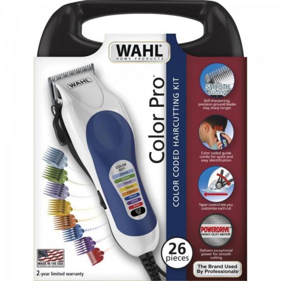 Máquina de corte Color Pro 220V WAHL por 304,90 à vista no boleto/pix ou parcele em até 10x sem juros. Compre na loja Mundomax!