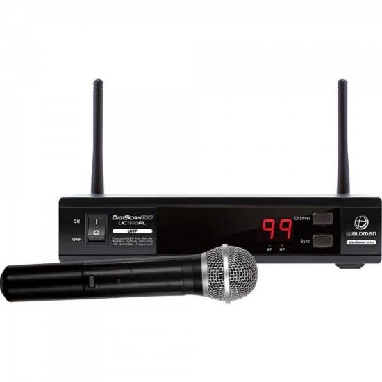 Microfone sem Fio de Mão UHF UC1100PL WALDMAN (67326)