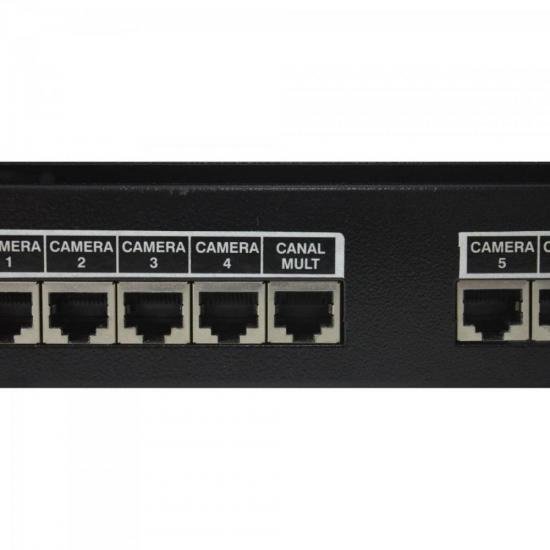 Rack Organizador para CFTV Multi 19\" 8 Canais RJ45 Preto MAX ELETRON por 395,99 à vista no boleto/pix ou parcele em até 10x sem juros. Compre na loja Mundomax!