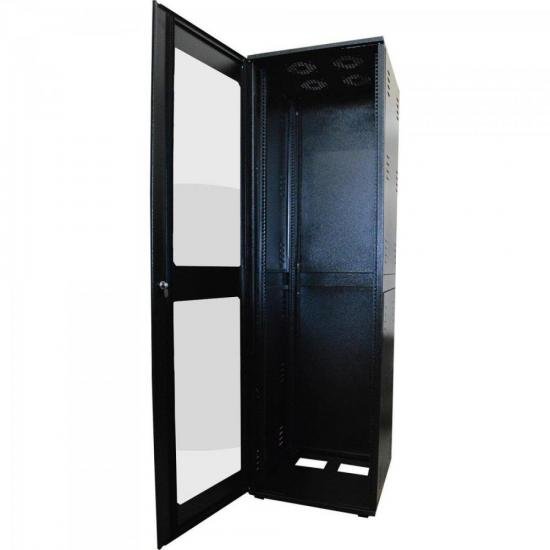 Rack Padrão 19\" 40U Linha TI Preto MAX ELETRON por 0,00 à vista no boleto/pix ou parcele em até 1x sem juros. Compre na loja Mundomax!