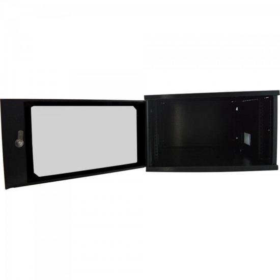 Rack Parede 19\" 6U Linha TI Preto MAX ELETRON por 0,00 à vista no boleto/pix ou parcele em até 1x sem juros. Compre na loja Mundomax!