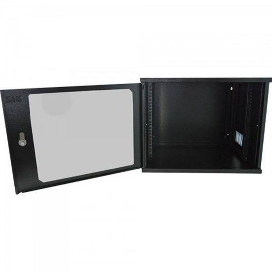 Rack Parede 19\" 8U Linha TI Preto MAX ELETRON por 0,00 à vista no boleto/pix ou parcele em até 1x sem juros. Compre na loja Mundomax!