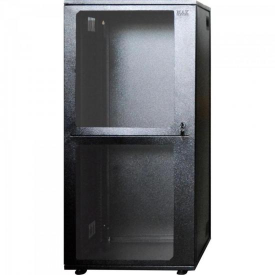 Rack Padrão 19\" 24U Linha TI Preto MAX ELETRON por 0,00 à vista no boleto/pix ou parcele em até 1x sem juros. Compre na loja Mundomax!