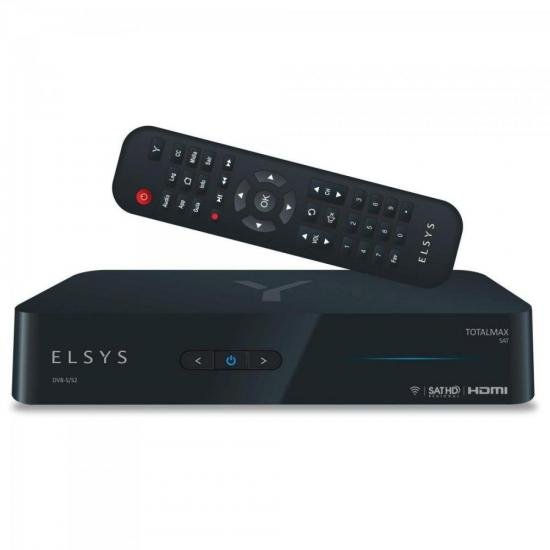 Receptor Digital Totalmax ETRS47 Preto ELSYS por 355,90 à vista no boleto/pix ou parcele em até 10x sem juros. Compre na loja Mundomax!