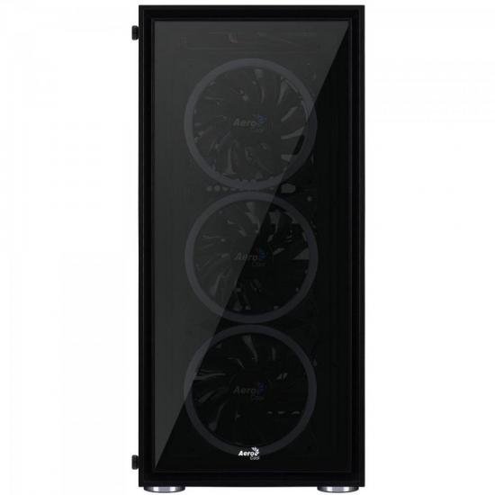 Gabinete Gamer Mid Tower Quartz Revo RGB Preto AEROCOOL por 627,90 à vista no boleto/pix ou parcele em até 10x sem juros. Compre na loja Mundomax!