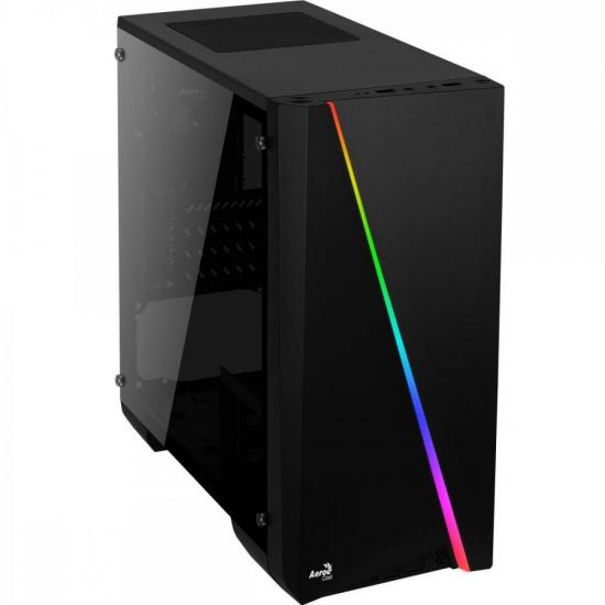 Gabinete Gamer Aerocool Mini Cylon Preto RGB Lateral Acrílico por 334,00 à vista no boleto/pix ou parcele em até 10x sem juros. Compre na loja Mundomax!