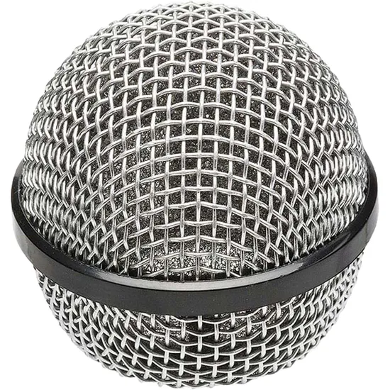 Globo Plástico para Microfone 50mm Prata MXT (67550)