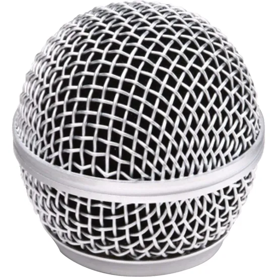 Globo Metálico para Microfone sem Fio 54mm Prata MXT (67552)