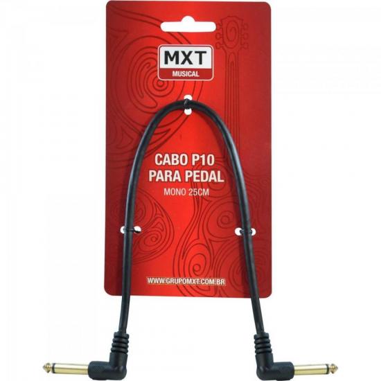 Cabo para Pedal P10 Mono 90° 25cm Dourado MXT por 0,00 à vista no boleto/pix ou parcele em até 1x sem juros. Compre na loja Mundomax!