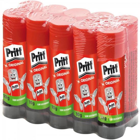 Cola Bastão 10g Bandeja com 10 Unidades PRITT por 52,90 à vista no boleto/pix ou parcele em até 2x sem juros. Compre na loja Mundomax!