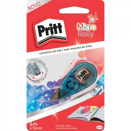 Corretivo Fita Micro Rolly PRITT por 0,00 à vista no boleto/pix ou parcele em até 1x sem juros. Compre na loja Mundomax!