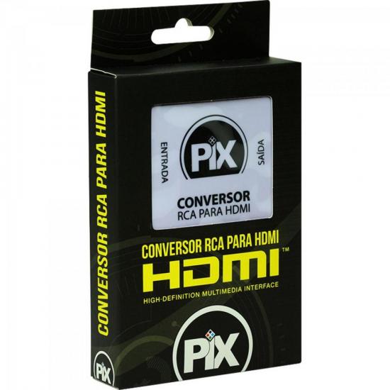 Conversor RCA para HDMI Branco PIX por 0,00 à vista no boleto/pix ou parcele em até 1x sem juros. Compre na loja Mundomax!