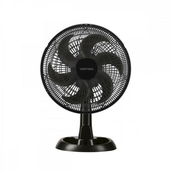 Ventilador de Mesa 30cm 127V Eco Turbo Preto VENTISOL por 0,00 à vista no boleto/pix ou parcele em até 1x sem juros. Compre na loja Mundomax!