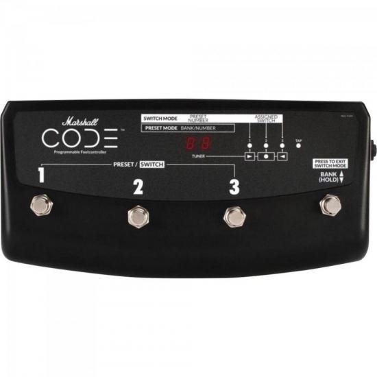 Pedal para Amplificador Code PEDL91009 MARSHALL por 0,00 à vista no boleto/pix ou parcele em até 1x sem juros. Compre na loja Mundomax!