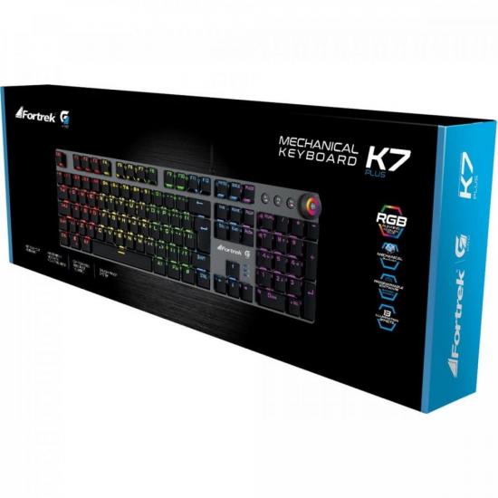 Teclado Gamer Mecânico Fortrek K7 Plus RGB por 275,00 à vista no boleto/pix ou parcele em até 10x sem juros. Compre na loja Mundomax!