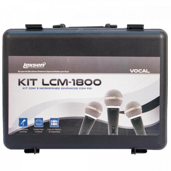 Kit de Microfones com 3 Supercardioide LCM1800 LEXSEN por 343,90 à vista no boleto/pix ou parcele em até 10x sem juros. Compre na loja Mundomax!