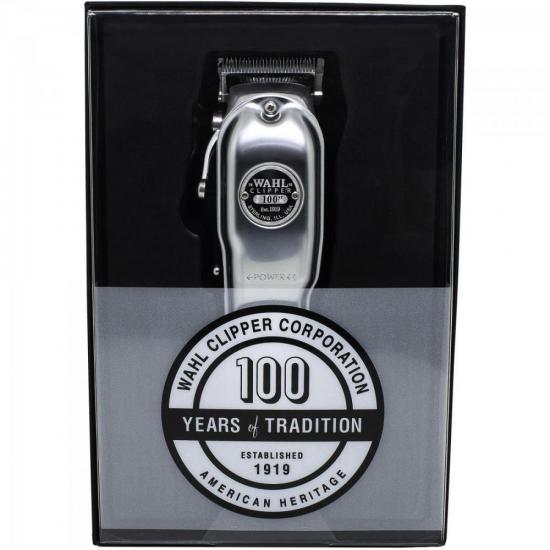 Máquina de Corte sem Fio 100 Anos WAHL por 989,90 à vista no boleto/pix ou parcele em até 10x sem juros. Compre na loja Mundomax!