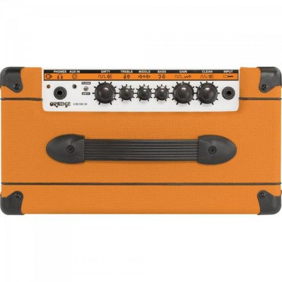 Cubo Amplificador para Guitarra 20W Crush 20 ORANGE por 0,00 à vista no boleto/pix ou parcele em até 1x sem juros. Compre na loja Mundomax!