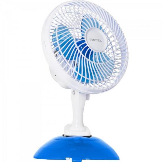 Ventilador de Mesa Ventisol Mini 20 Azul/Branco 127v por 88,00 à vista no boleto/pix ou parcele em até 3x sem juros. Compre na loja Mundomax!
