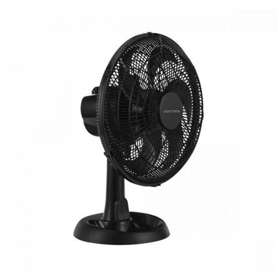 Ventilador de Mesa 30cm 220V Eco Turbo Preto VENTISOL por 0,00 à vista no boleto/pix ou parcele em até 1x sem juros. Compre na loja Mundomax!