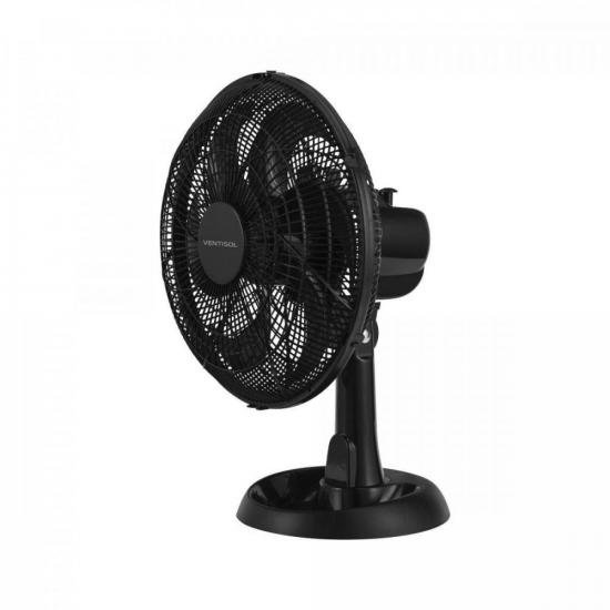 Ventilador de Mesa 30cm 220V Eco Turbo Preto VENTISOL por 0,00 à vista no boleto/pix ou parcele em até 1x sem juros. Compre na loja Mundomax!