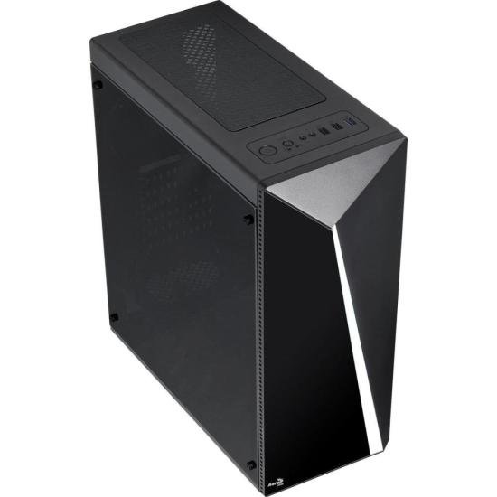 Gabinete Gamer Aerocool Shard Preto RGB Lateral Acrílico por 465,00 à vista no boleto/pix ou parcele em até 10x sem juros. Compre na loja Mundomax!