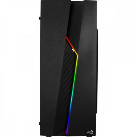 Gabinete Gamer Aerocool Bolt Preto RGB Lateral Acrílico por 389,00 à vista no boleto/pix ou parcele em até 10x sem juros. Compre na loja Mundomax!