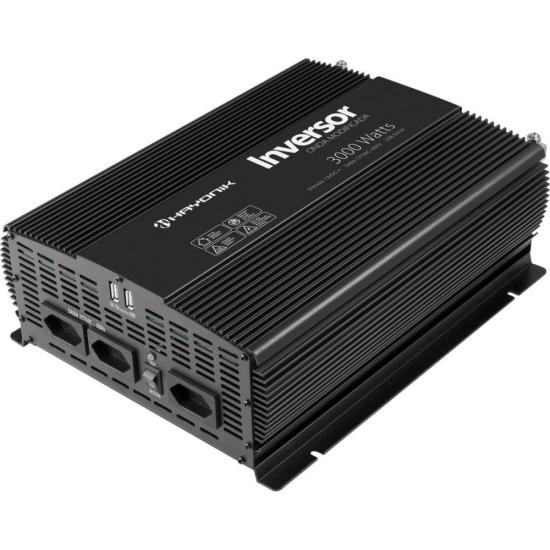 Inversor Automotivo HAYONIK PW12-1 Onda Modificada 3000W 12Vdc/127V por 1.959,00 à vista no boleto/pix ou parcele em até 12x sem juros. Compre na loja Mundomax!