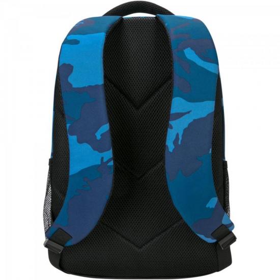 Kit Camo Mochila + Estojo + Bolsa Térmica + Sacochila BUS89102 Azul por 0,00 à vista no boleto/pix ou parcele em até 1x sem juros. Compre na loja Mundomax!