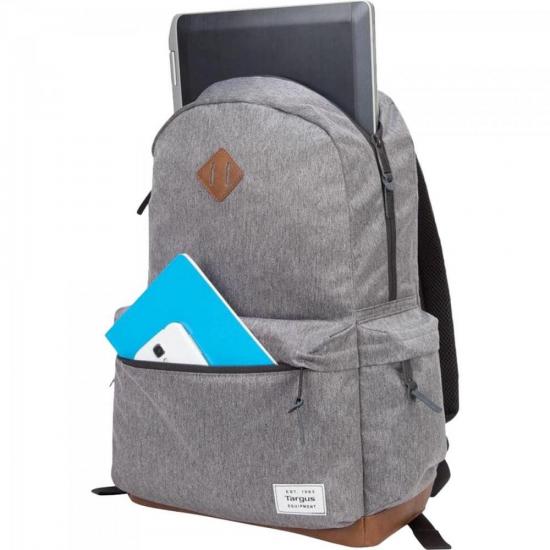 Mochila para Notebook 15.6\" Strata TSB93604 Cinza TARGUS por 0,00 à vista no boleto/pix ou parcele em até 1x sem juros. Compre na loja Mundomax!
