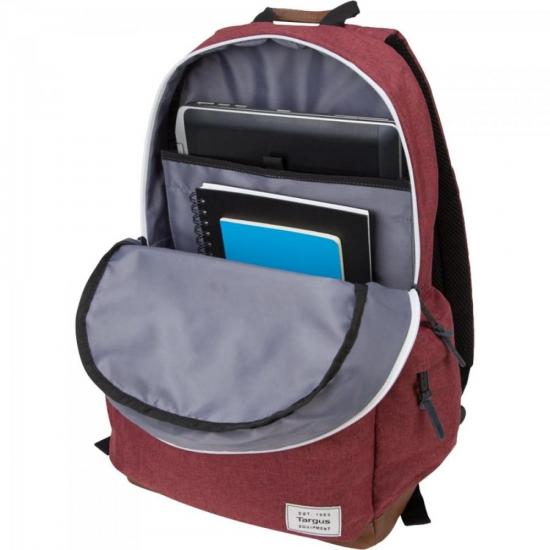 Mochila para Notebook 15.6\" Strata II TSB93603 Borgonha TARGUS por 171,90 à vista no boleto/pix ou parcele em até 6x sem juros. Compre na loja Mundomax!