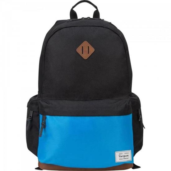 Mochila para Notebook 15.6\" Strata II TSB936 Preto e Azul TARGUS por 167,90 à vista no boleto/pix ou parcele em até 6x sem juros. Compre na loja Mundomax!